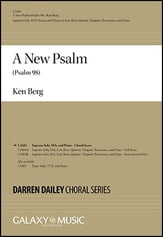 A New Psalm SSA choral sheet music cover